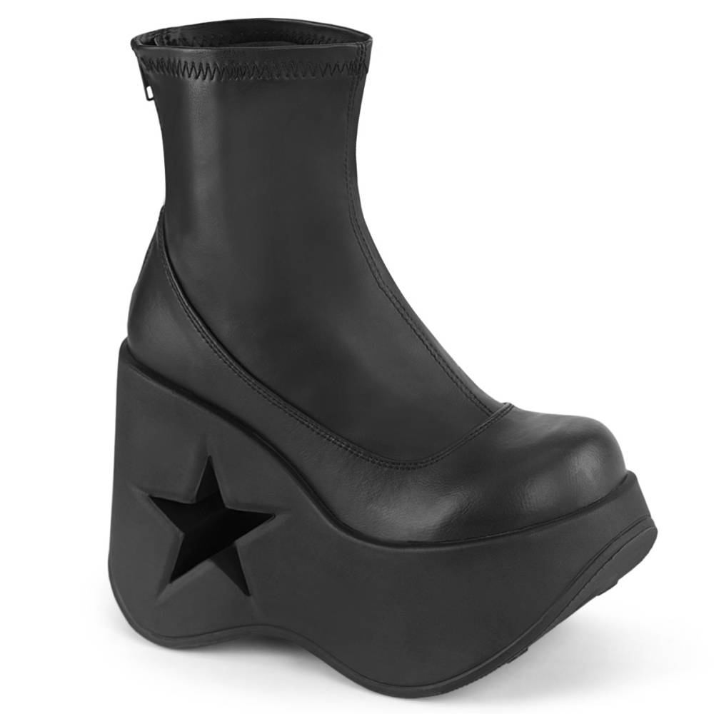 DemoniaCult - DYNAMITE-100 Bottes de plate-forme - Noir